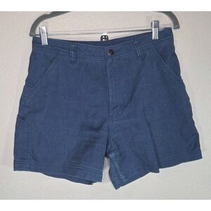 Patagonia Hemp Shorts Womens Size 8 Blue Outdoor Workwear Utility Organic Cotton